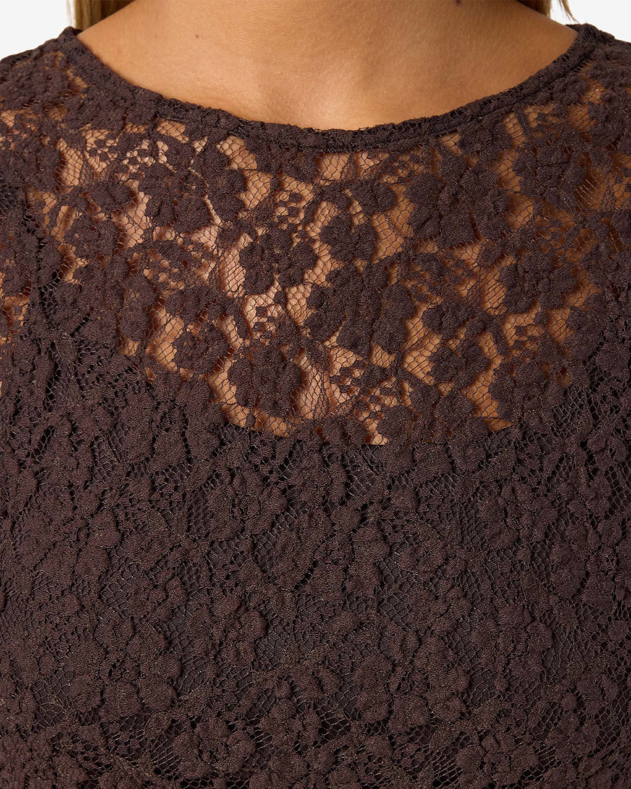 NMMIRIAM L/S MAXI LACE DRESS