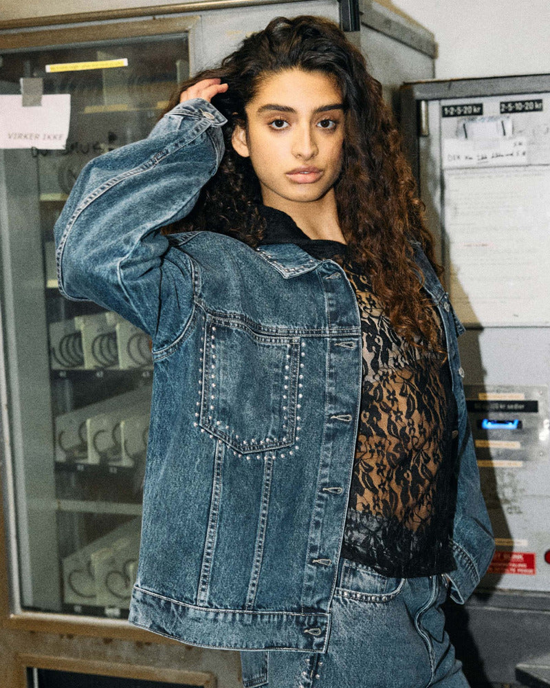 NMOREON KETTIE L/S STUD JACKET