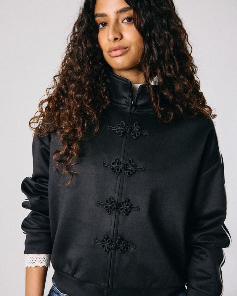 NMJENNA L/S HIGH NECK ZIP UP