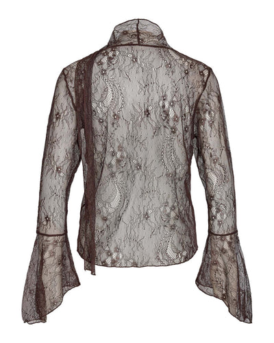 NMIDA L/S LACE SCARF TOPThumbnail 