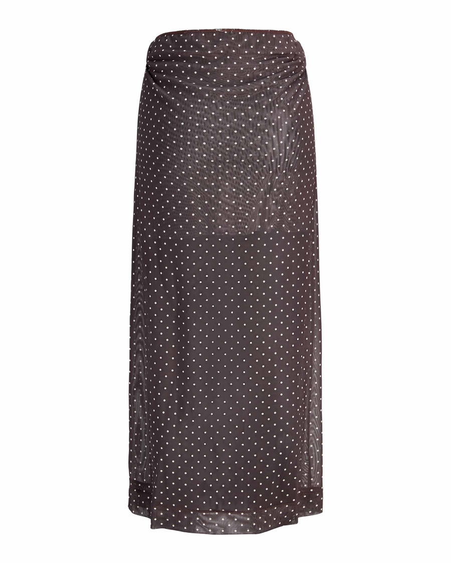 JXMINNA MESH STRAIGHT SKIRT