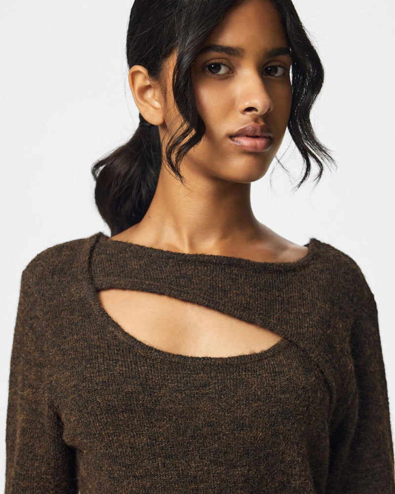 PCVALLIE SLIT KNIT