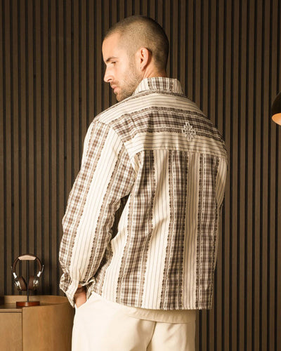 MIXED TARTAN BOXY SHIRTThumbnail 