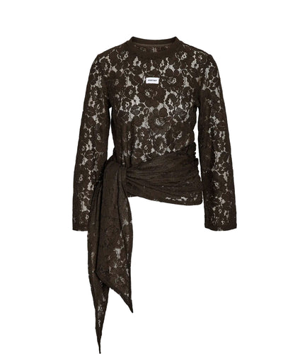 NMVENNA L/S SCARF LACE TOPThumbnail 