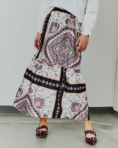 Fie long paisley skirtThumbnail 