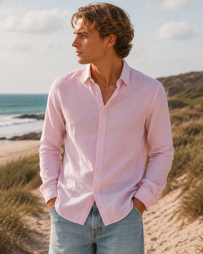 Mario linen shirt lsThumbnail 
