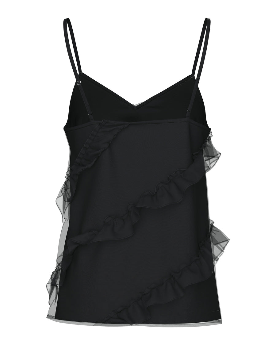 PCTWIRL FRILL STRAP TOP