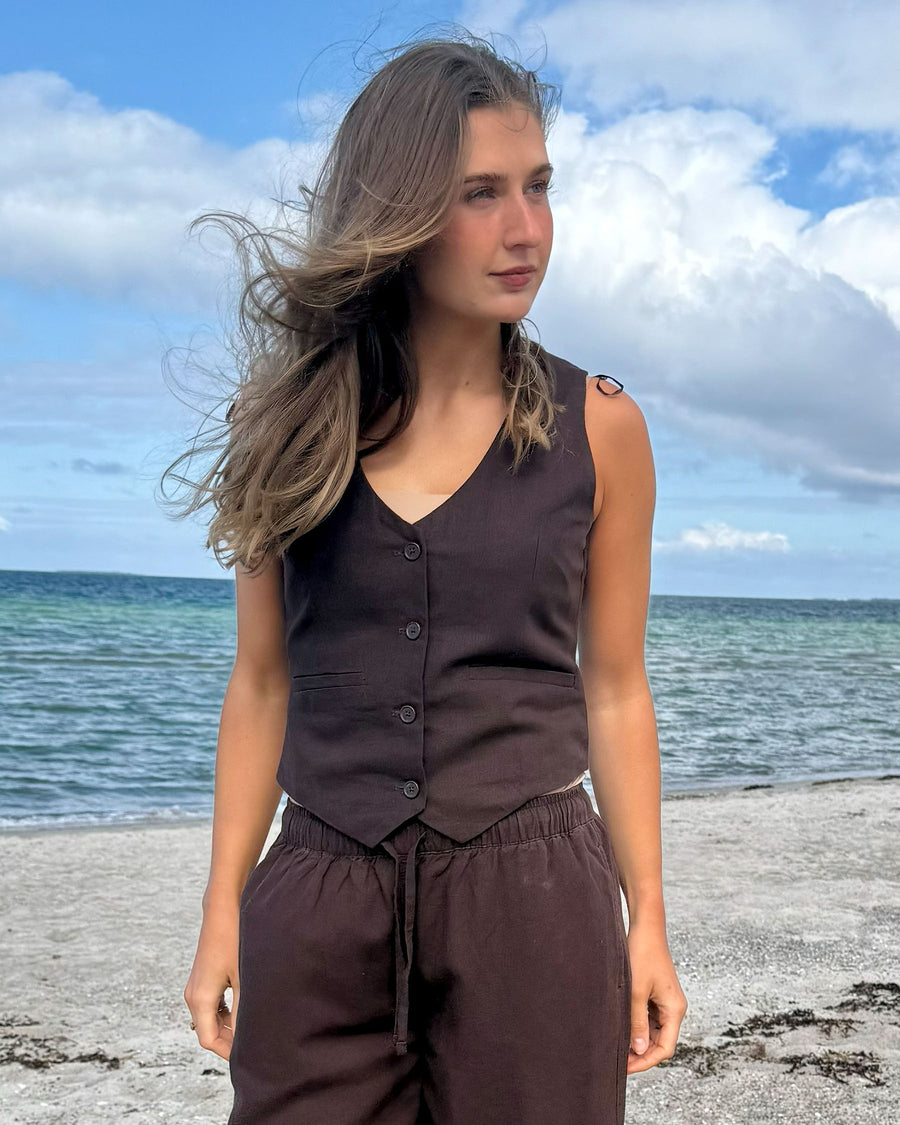 Puragnes linen vest