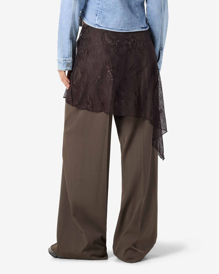 NMIDA ELASTICATED LACE SKIRT