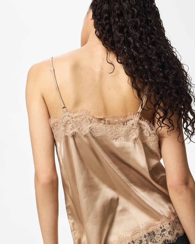 PCNOMI STRAP SATIN LACE TOPThumbnail 