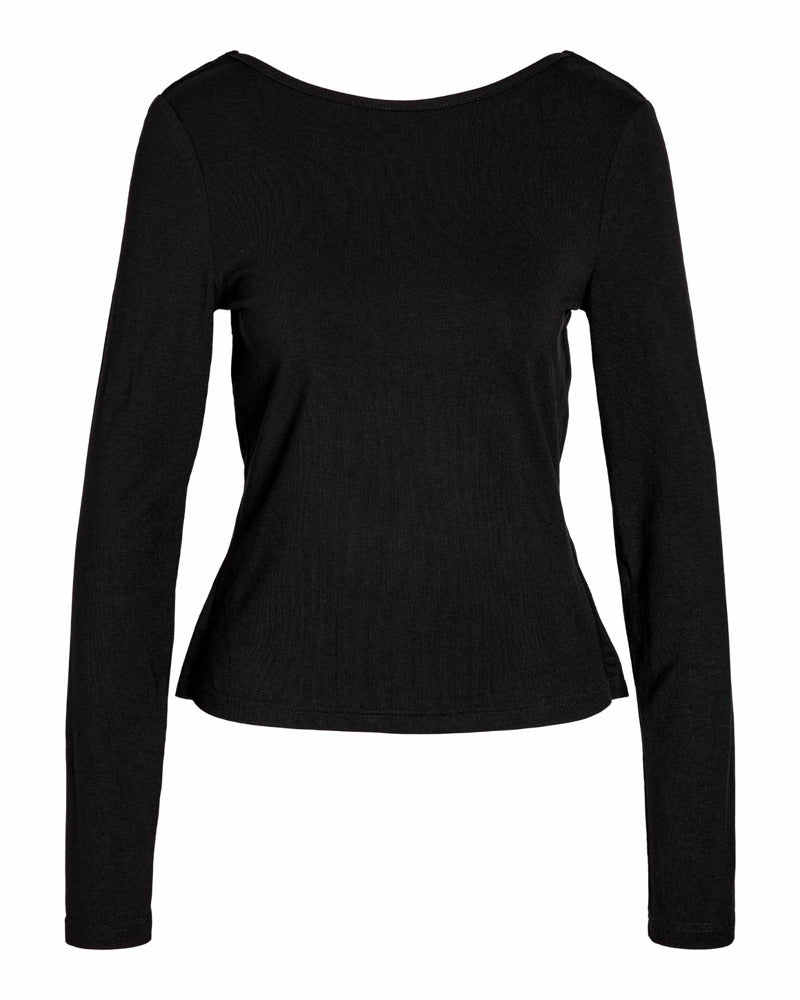 NMTIKA L/S LACE BACK TOP
