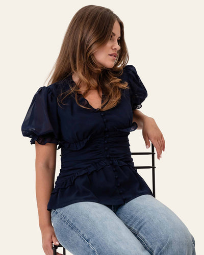 ArielIC Blouse - NavyThumbnail 