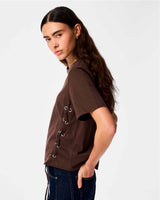 PCFENJA TIE DETAIL T-SHIRT