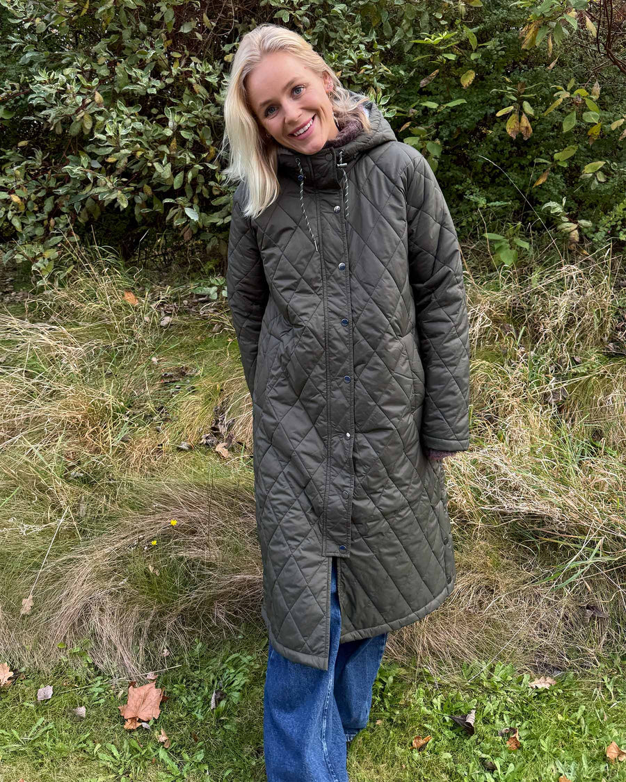 OBJAMANDA LONG QUILT COAT