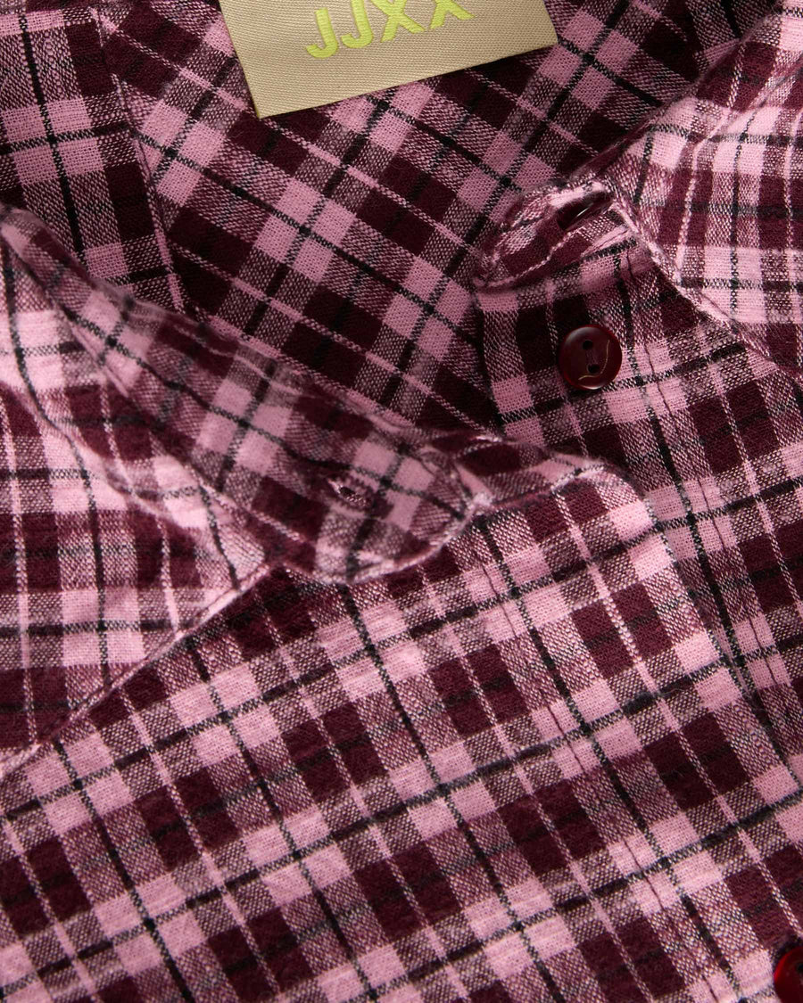 JXJAMIE FLANNEL DETAIL SHIRT