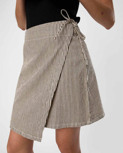 OBJSOLA TWILL WRAP SHORT SKIRTThumbnail 