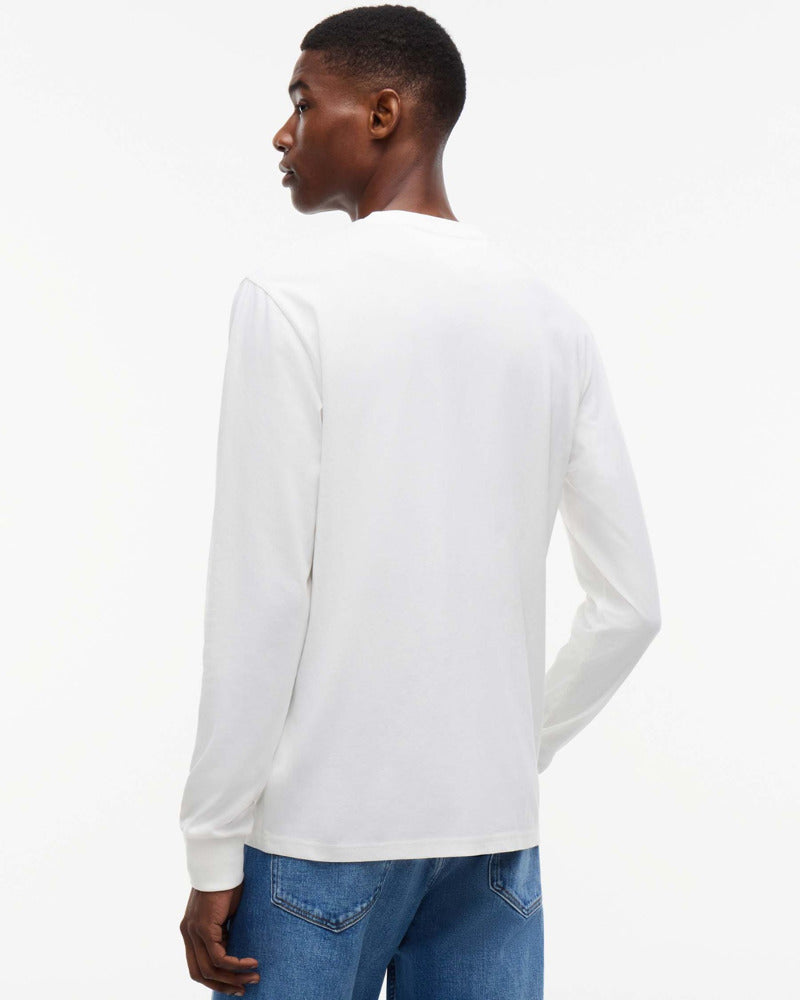 TJM SLIM CHEST LINEAR LS TEE