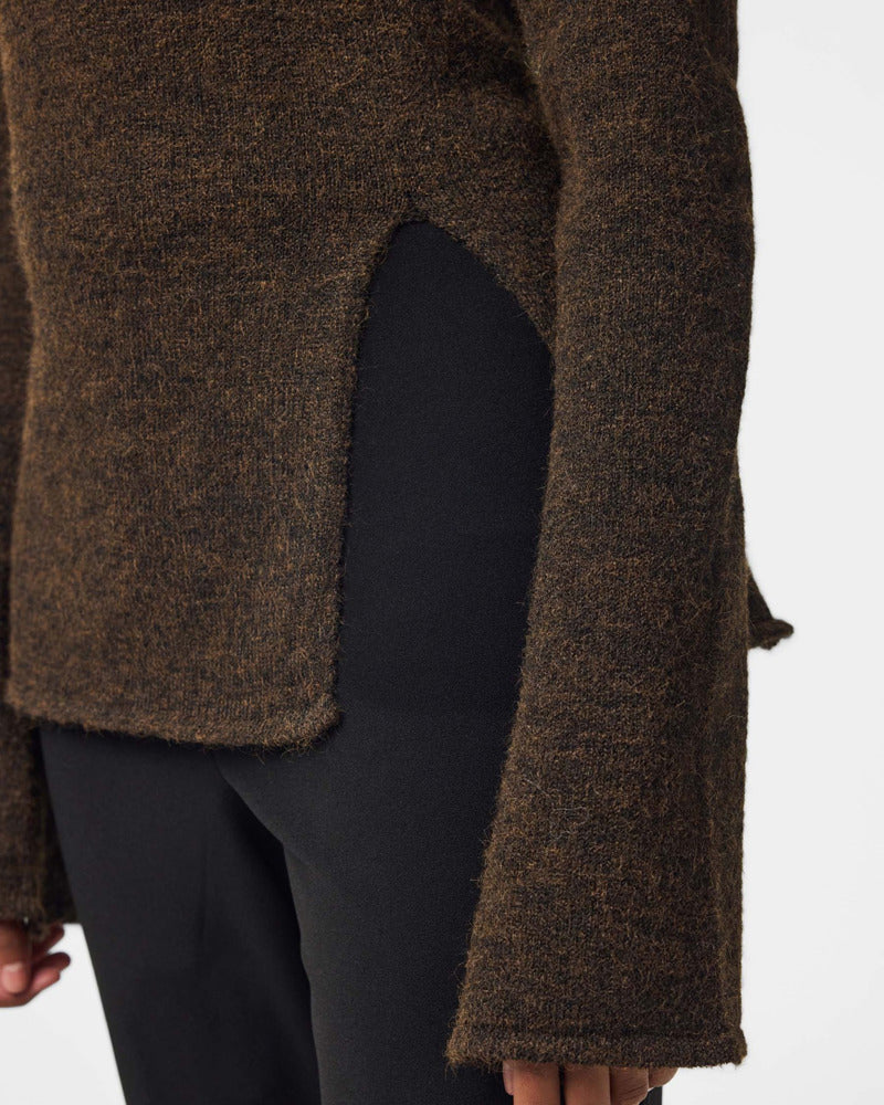 PCVALLIE SLIT KNIT