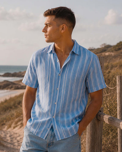 Mario linen shirt ssThumbnail 