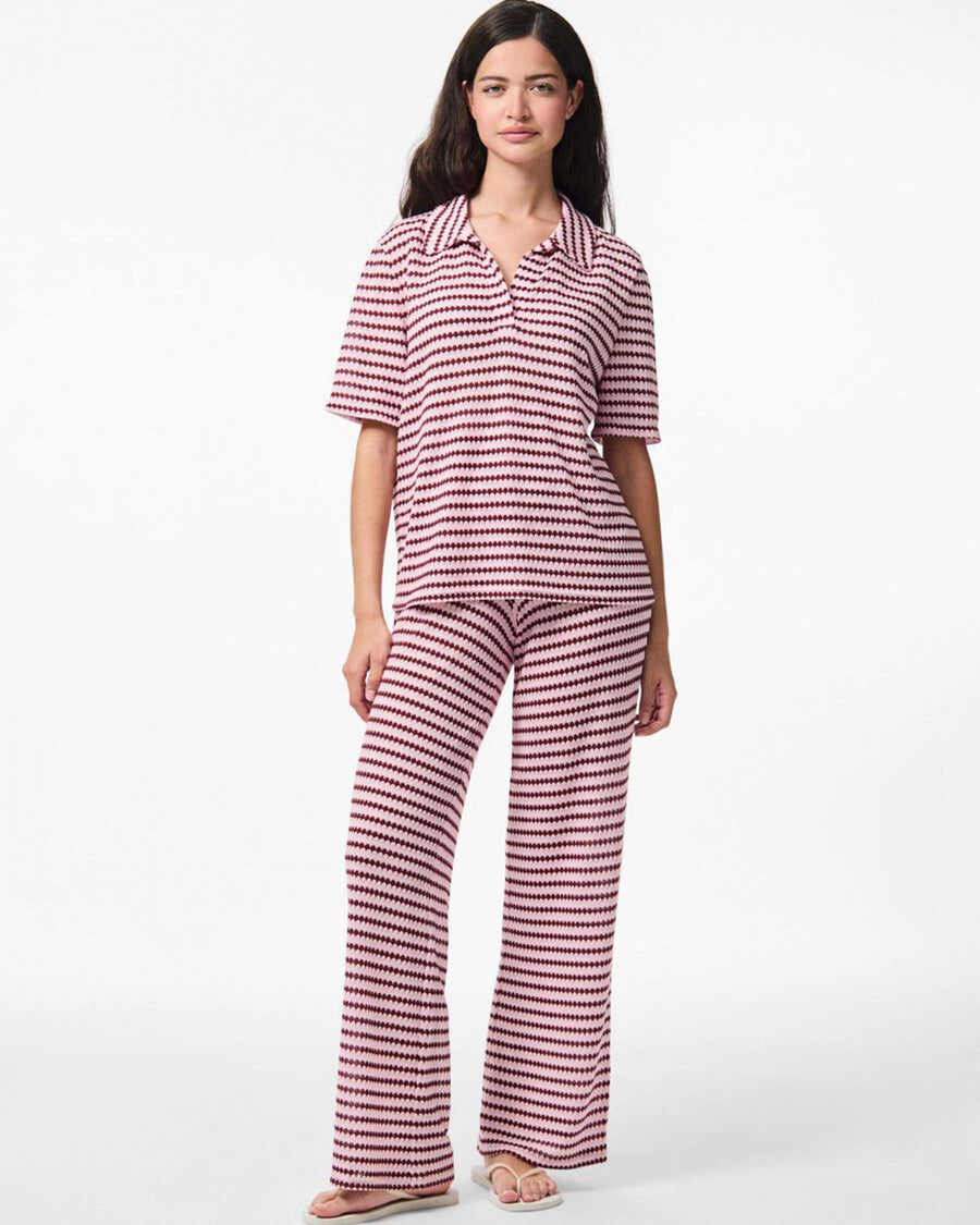 Pcjeya hw wide knit pants