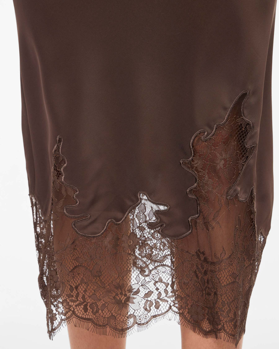 VISABEL HW MIDI LACE SKIRT