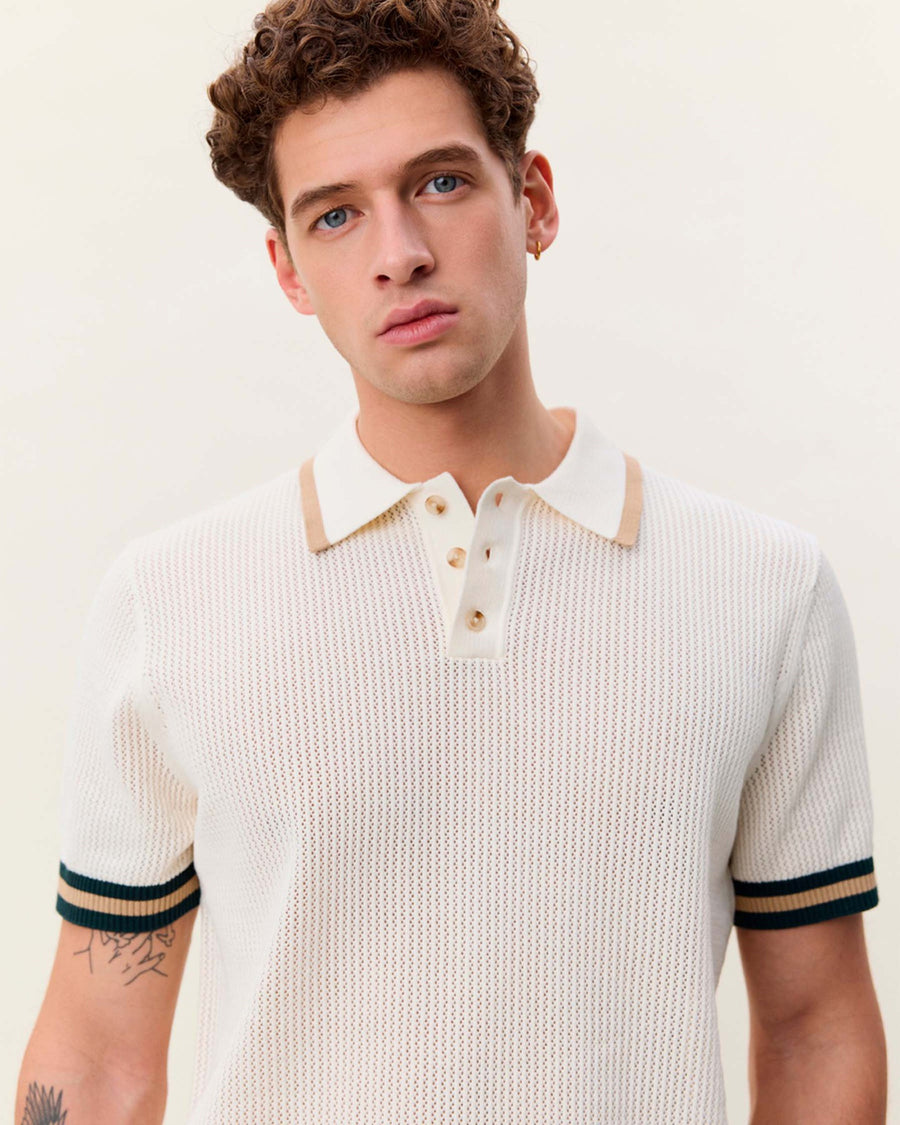 Lace Knitted Polo