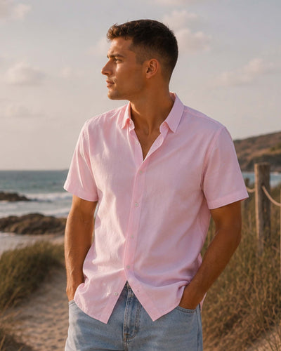 Mario linen shirt ssThumbnail 