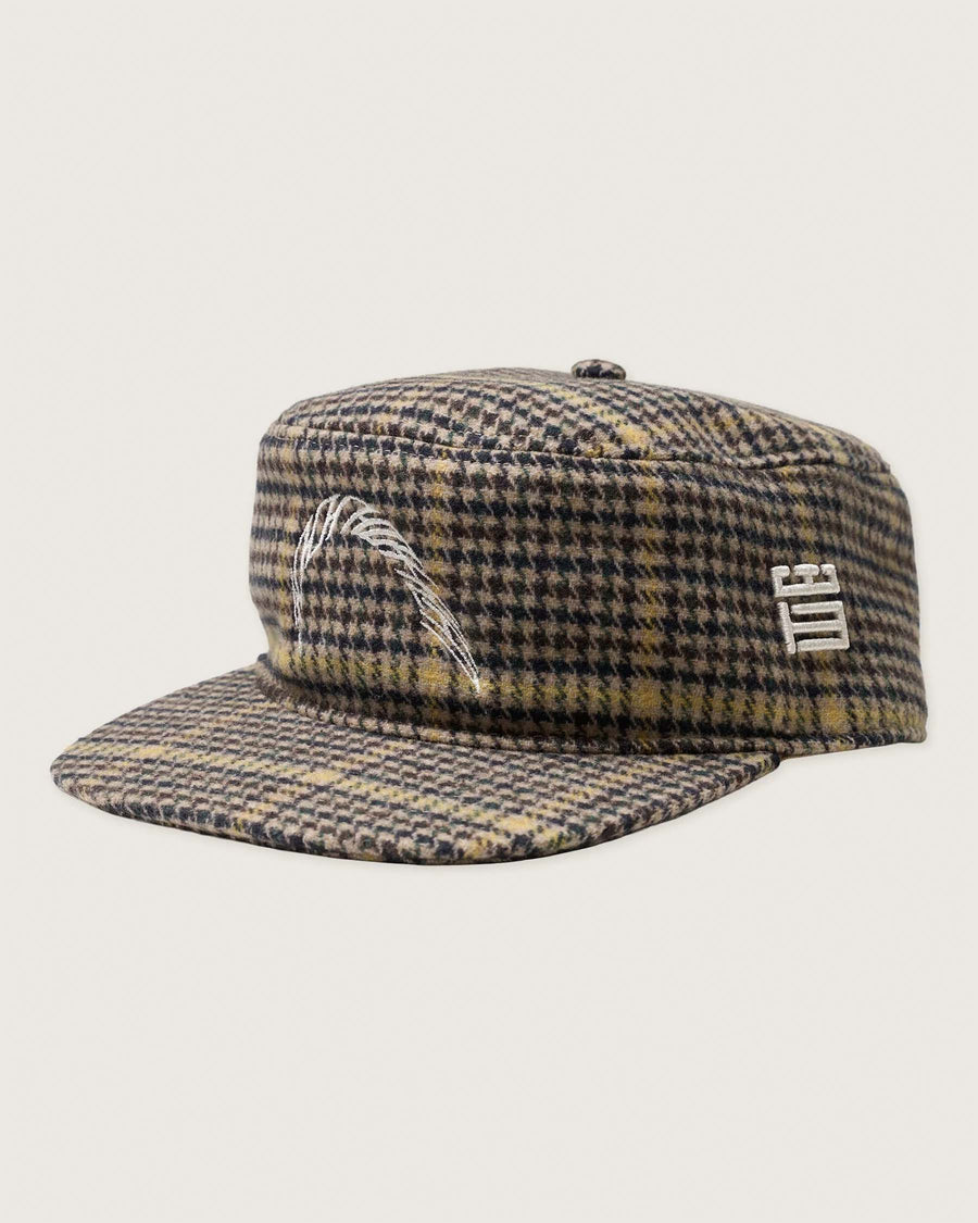 WBYin Check Pillbox Cap