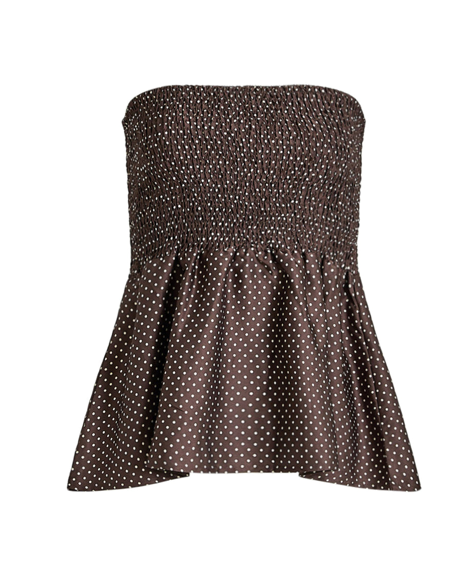 Fie smock dot top
