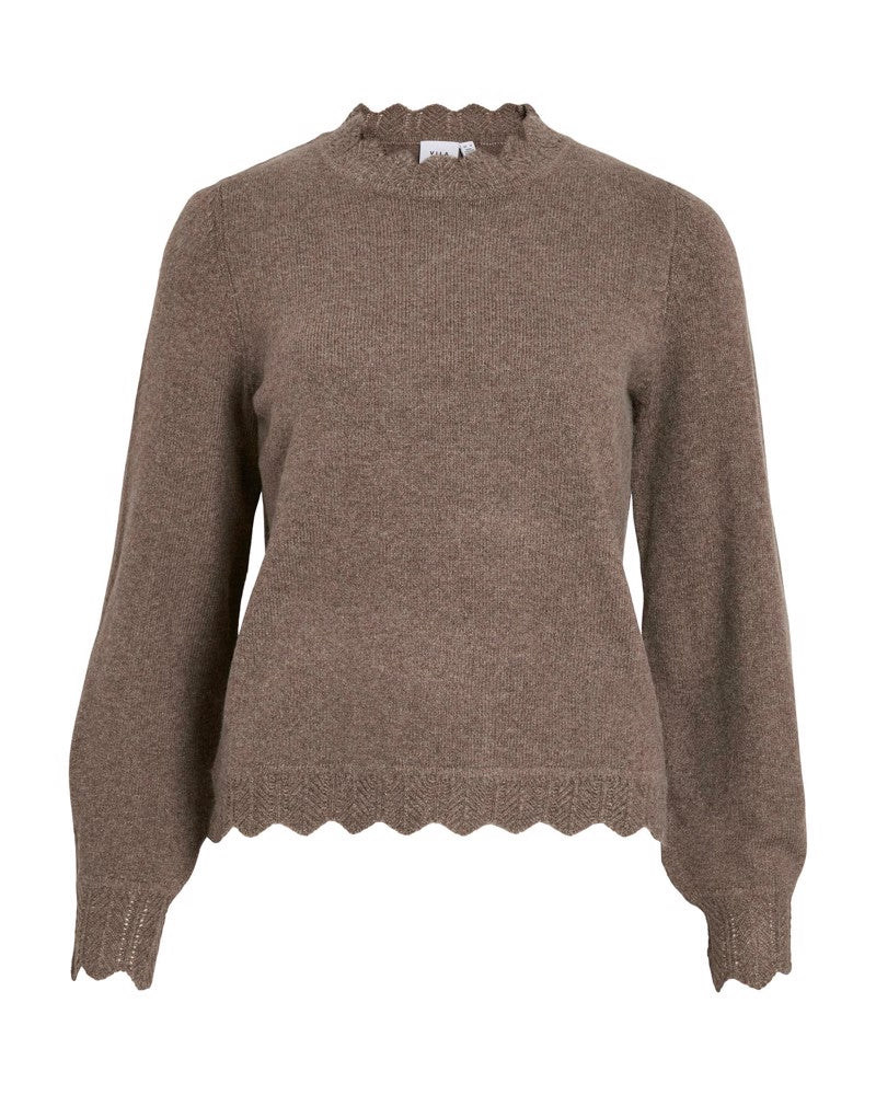 VINIKOLINA O-NECK L/S KNIT TOP