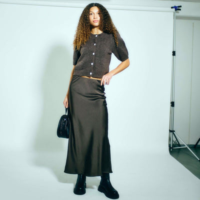 Valery satin skirtThumbnail 