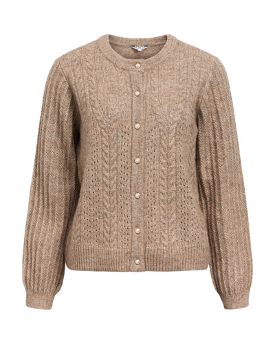 OBJFLORA KNIT BUTTON CARDIGANThumbnail 