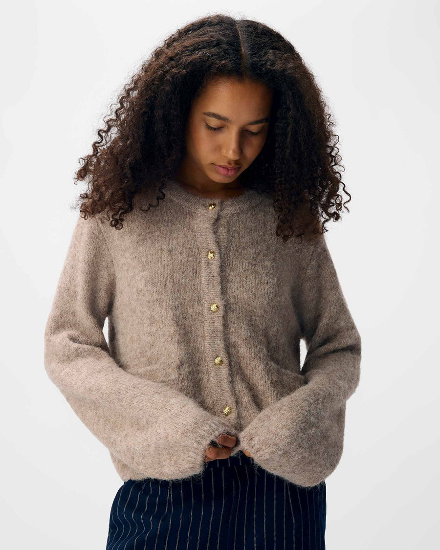 OBJSAGGIA RE L/S KNIT CARDIGAN