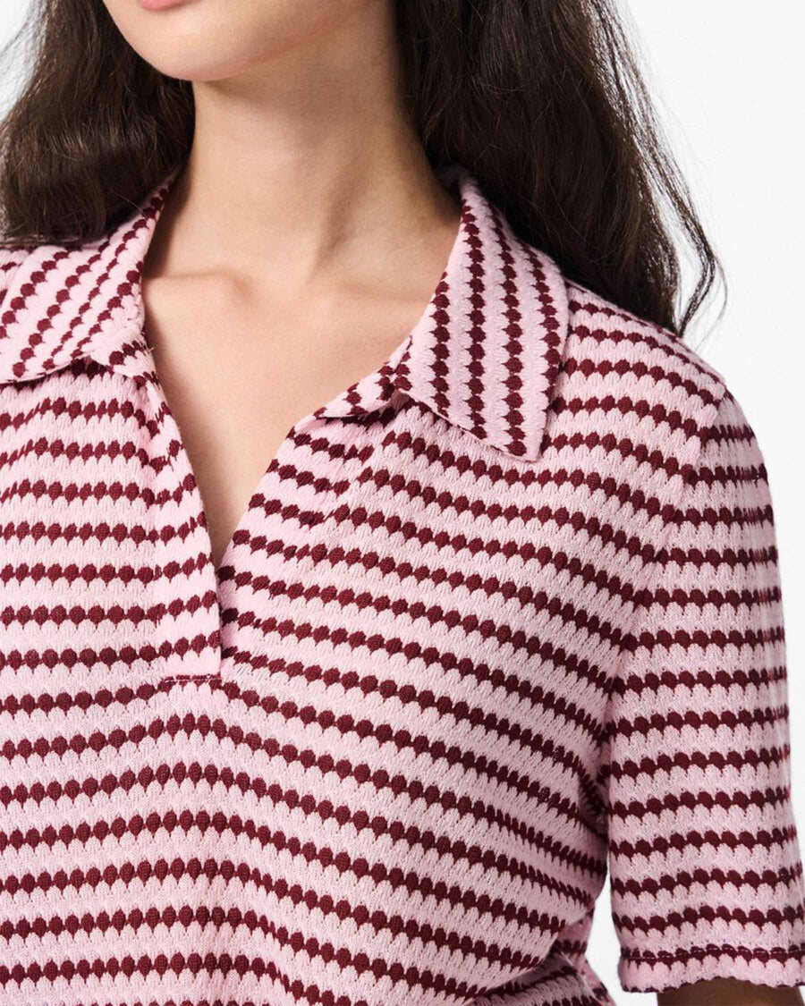 Pcjeya v-neck polo
