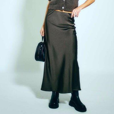 Valery satin skirtThumbnail 