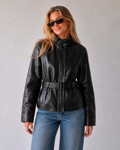 Ivyra faux leather jacketThumbnail 
