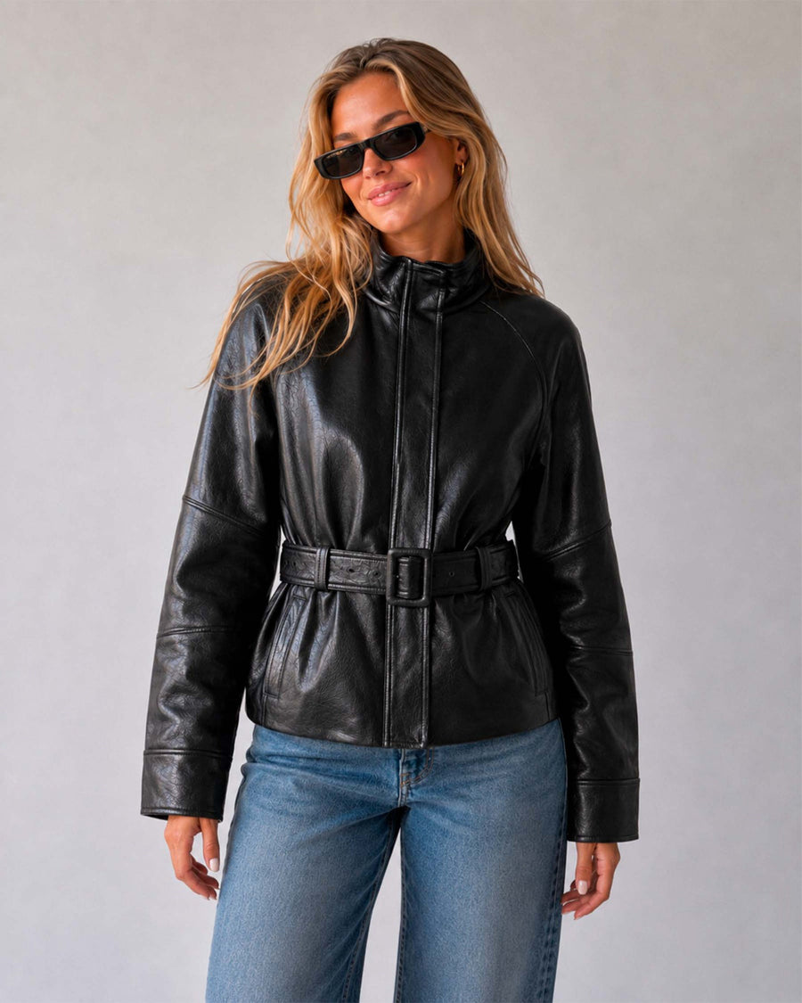 Ivyra faux leather jacket