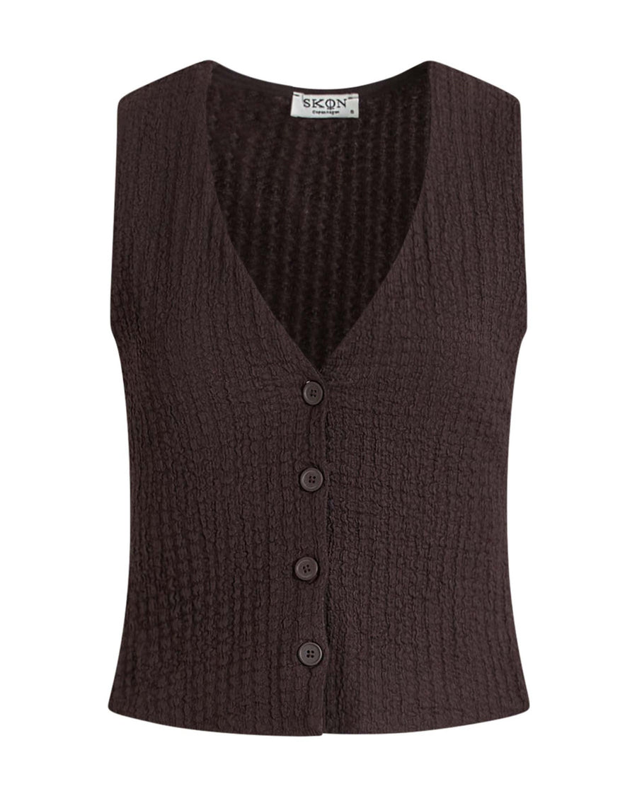 Sara crepe vest