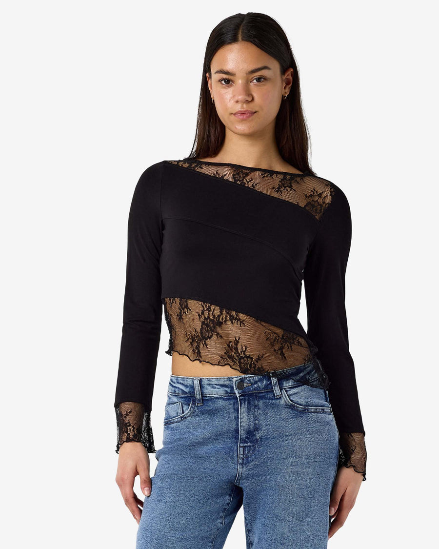 NMTIKA L/S LACE TOP