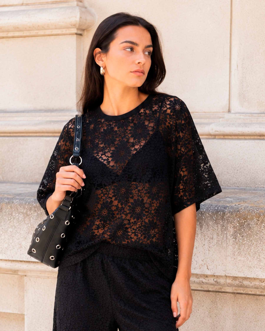 Purnoelle lace tee