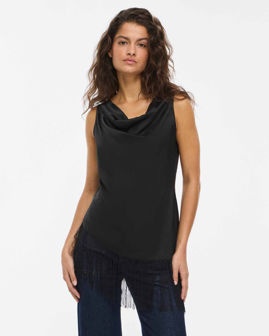NMJANET DRAPY FRINGE TOP