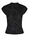NMPRIMA S/S FLOCK MANDARIN TOP