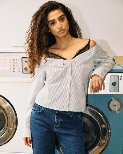 NMKIRA L/S OFF SHOULDER LACEThumbnail 