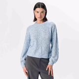 OBJFLORA RE L/S KNIT