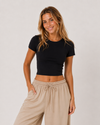 Visma modal crop top