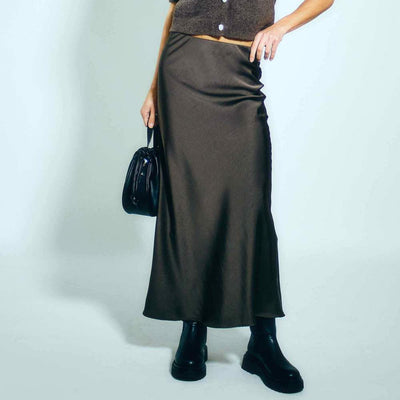 Valery satin skirtThumbnail 