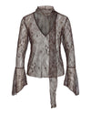 NMIDA L/S LACE SCARF TOP