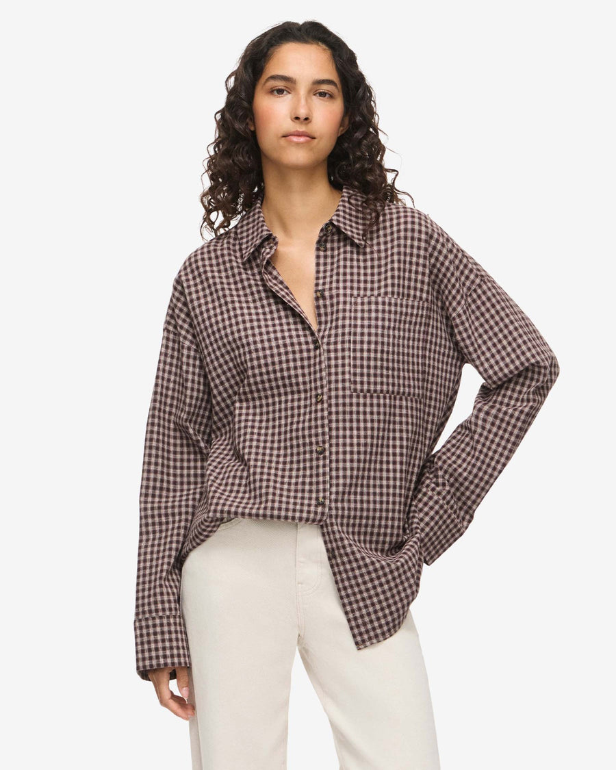 NMHAILEY ZOE L/S CHECK SHIRT