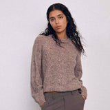 OBJFLORA RE L/S KNIT