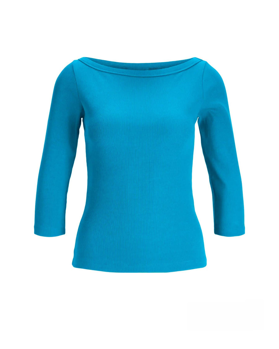 JXFIFI STR 3/4 BOATNECK TOP